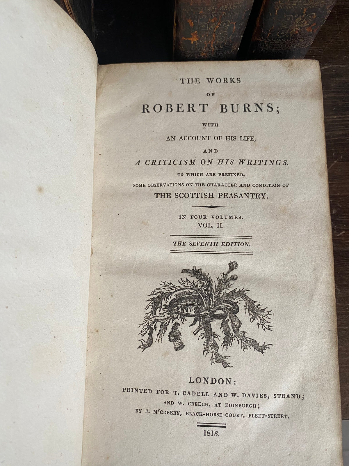 1813: The Works of Robert Burns in 4 Volumes
