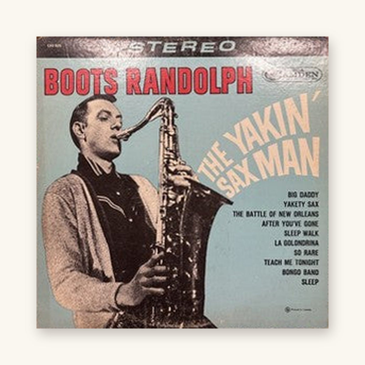 Boots Randolph - The Yakin' Sax Man | 1964 | RCA Camden | Вінілавая кружэлка (LP)