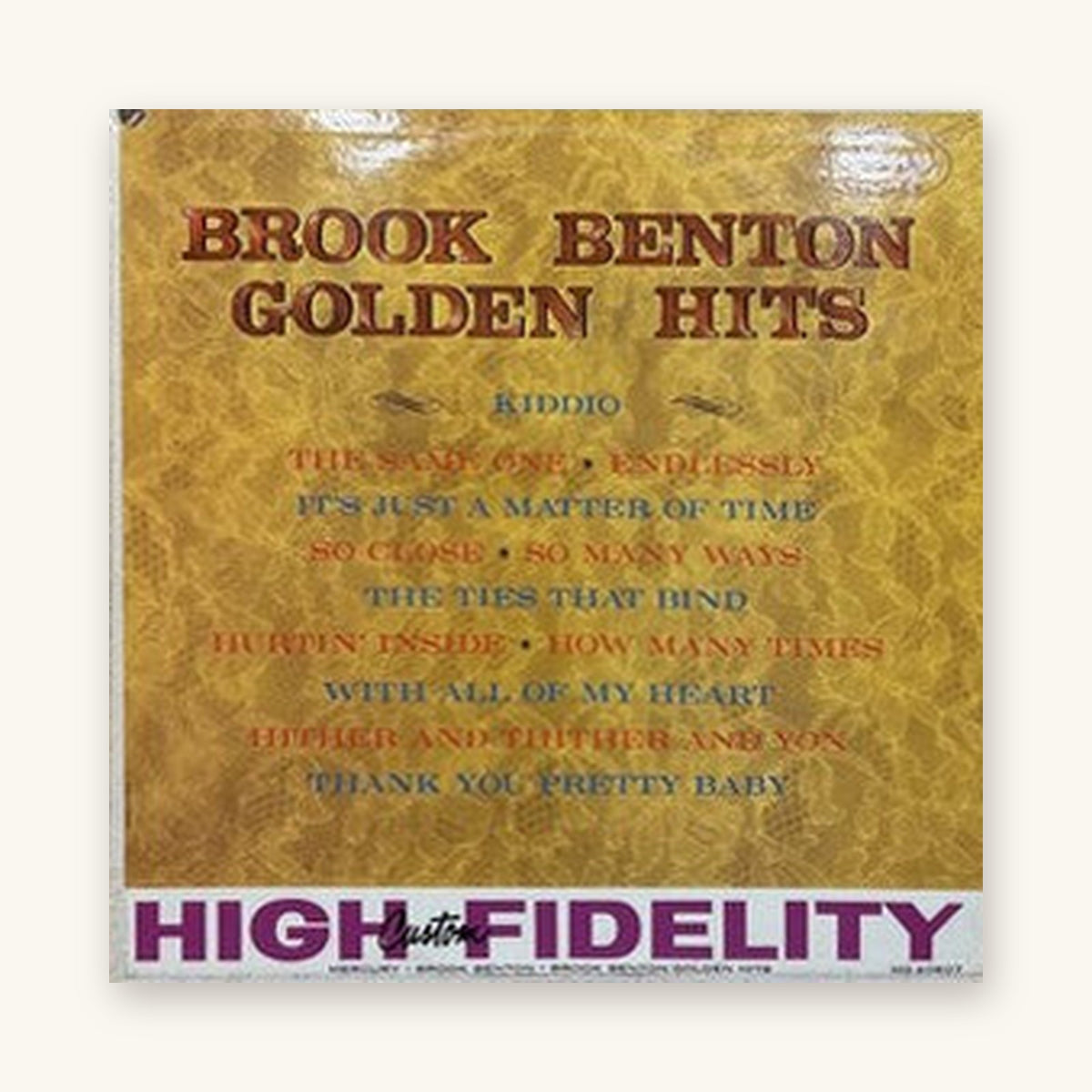 Брук Бэнтан — Brook Benton's Golden Hits | 1961 | Mercury | Вінілавая пласцінка (LP)