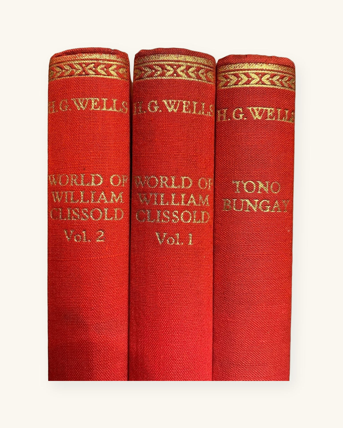 H. G. Wells, The World of William Clissold (2 vols) and Tono-Bungay, 1933