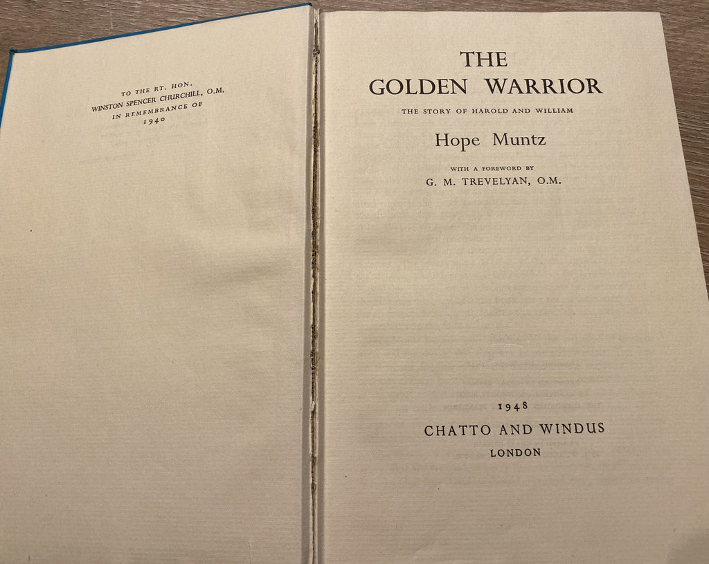 1948: The Golden Warrior, by Hope Muntz, Chatto and Windus, London
