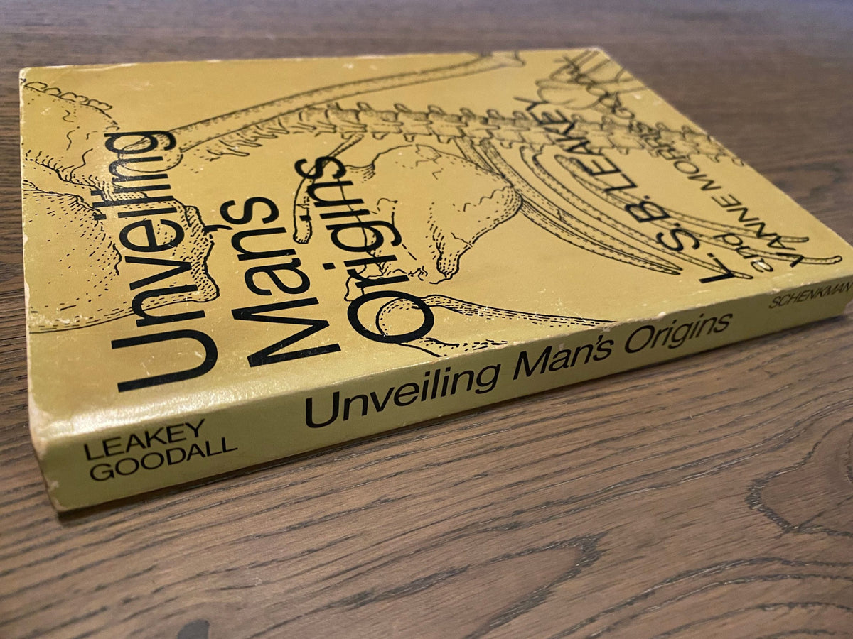 1969 Unveiling Man's Origins: Ten Decades of Thought About Human Evolution, by L.S.B. Leakey and Vanne Morris Goodal