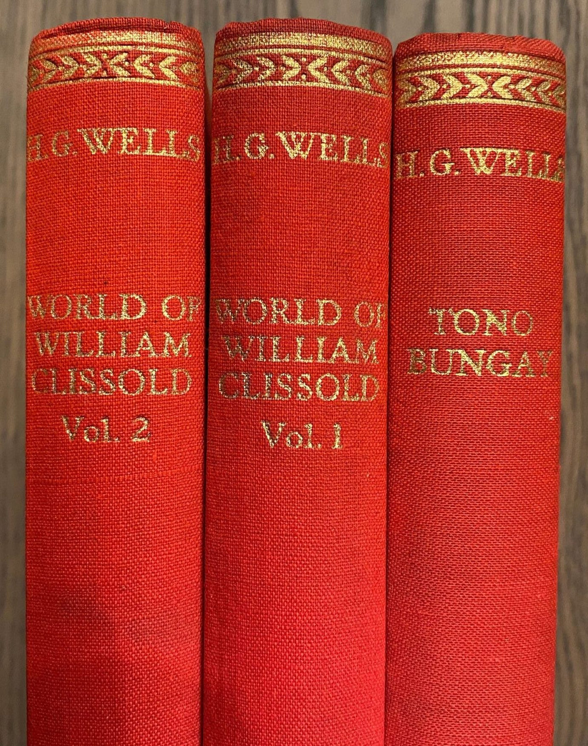 1933, H. G. Wells: World of William Glissold (2 volumes), Tono Bungay