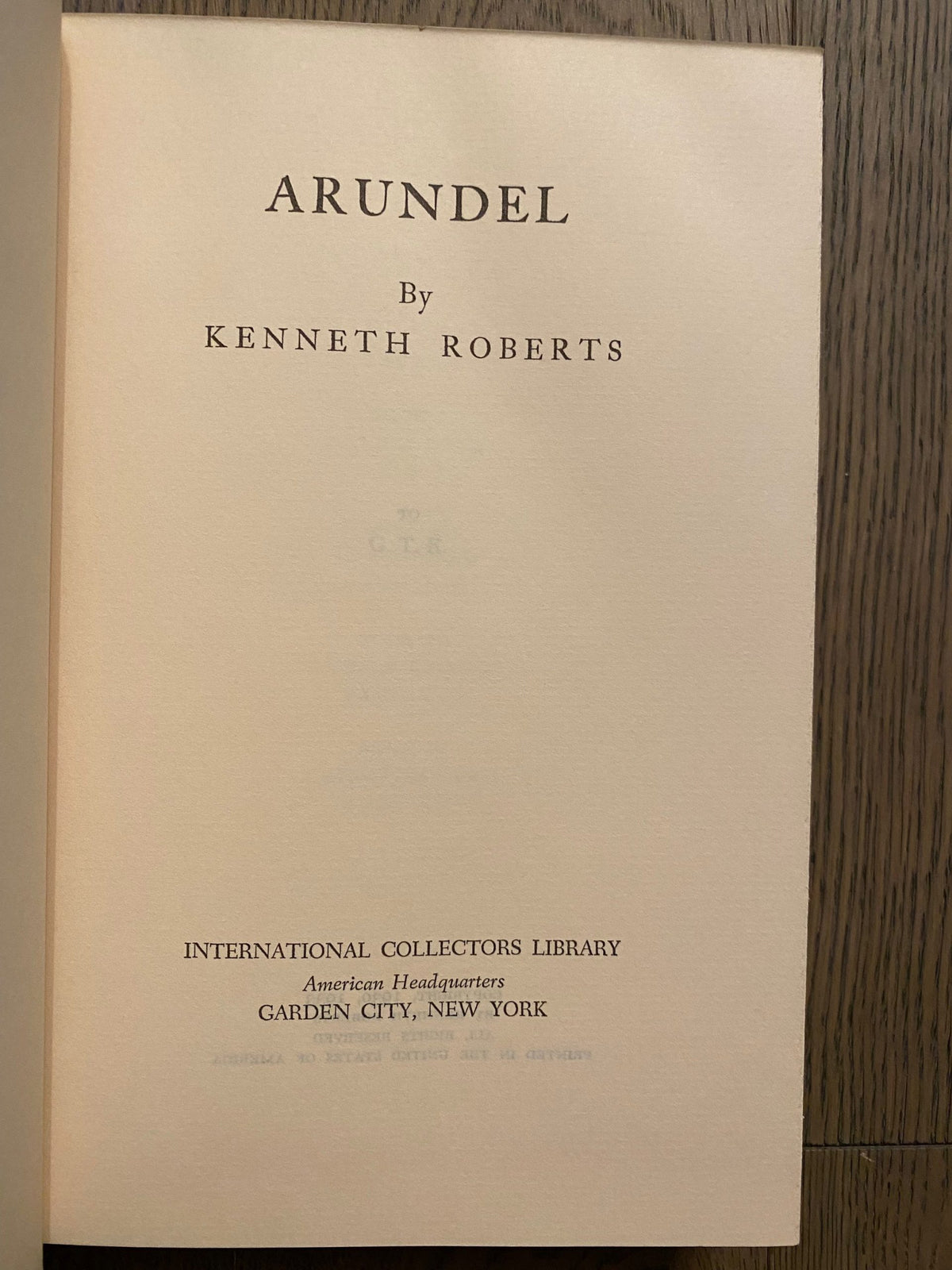 1969: Arundel, by Kenneth Roberts, International Collectors Library