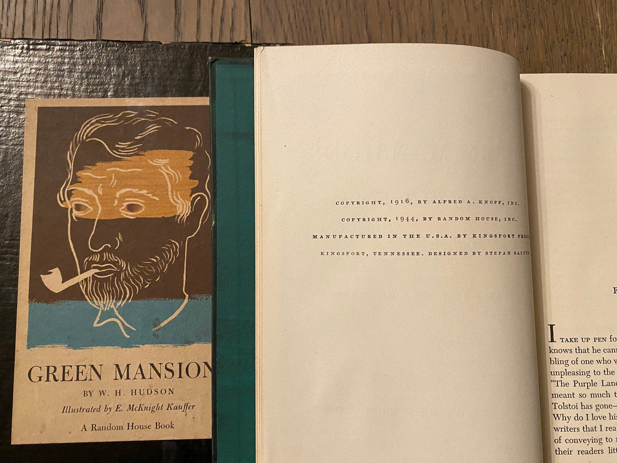 1944 Collectible: Green Mansions, by W. H. Hudson, illustrated by E. McKnight Kauffer