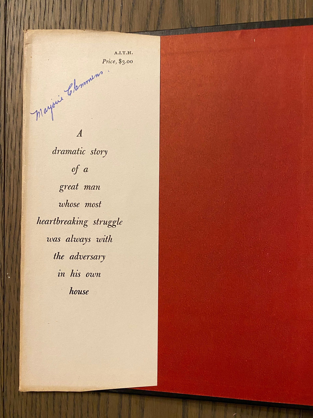 1947 First Edition - Adversary in the House: a Biographical Novel by Irving Stone