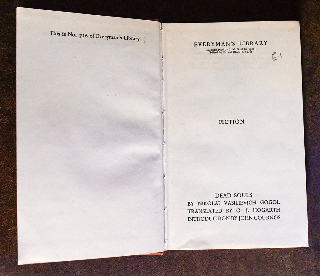 1948: Dead Souls by Nikolai Vasilievich Gogol