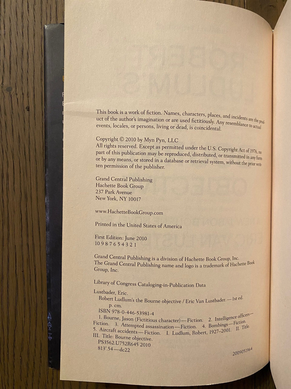 Robert Ludlum's first editions The Bourne Objective, The Ambler Warning, The Bourne Supremacy