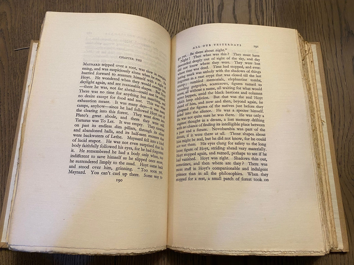 1930 RARE: All Our Yesterdays, by H. M. Tomlinson, Numbered and Signed Limited Edition Book
