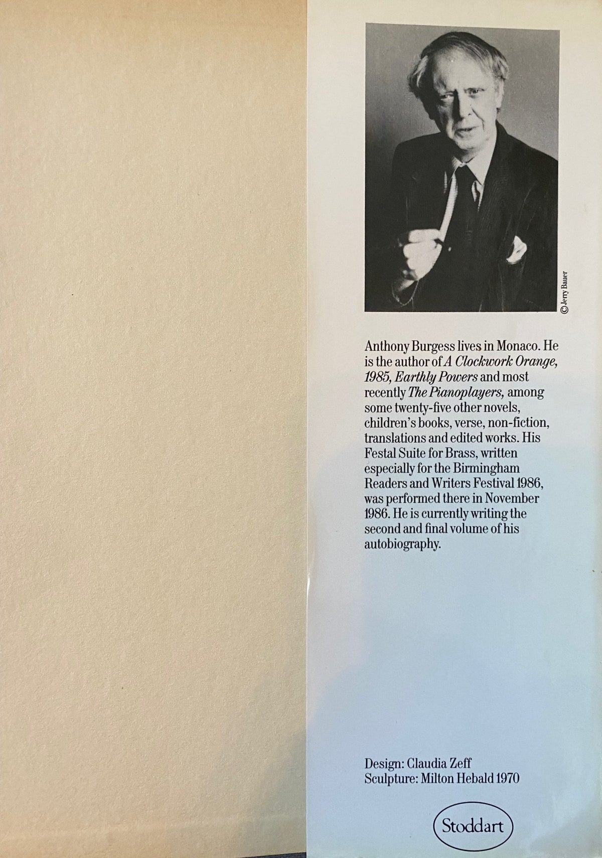 1987 First edition - Little Wilson and Big God: Being the First Part of Confessions of Anthony Burgess