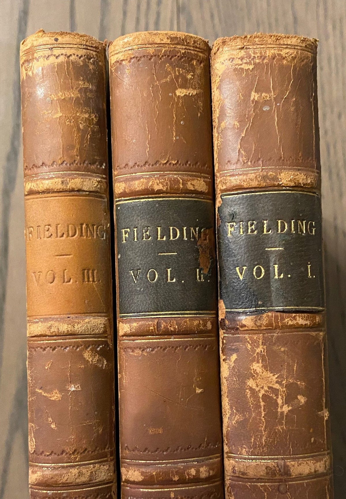1880s: The Complete Works of Henry Fielding, in 3 volumes, with Thomas Roscoe and George Cruikshank