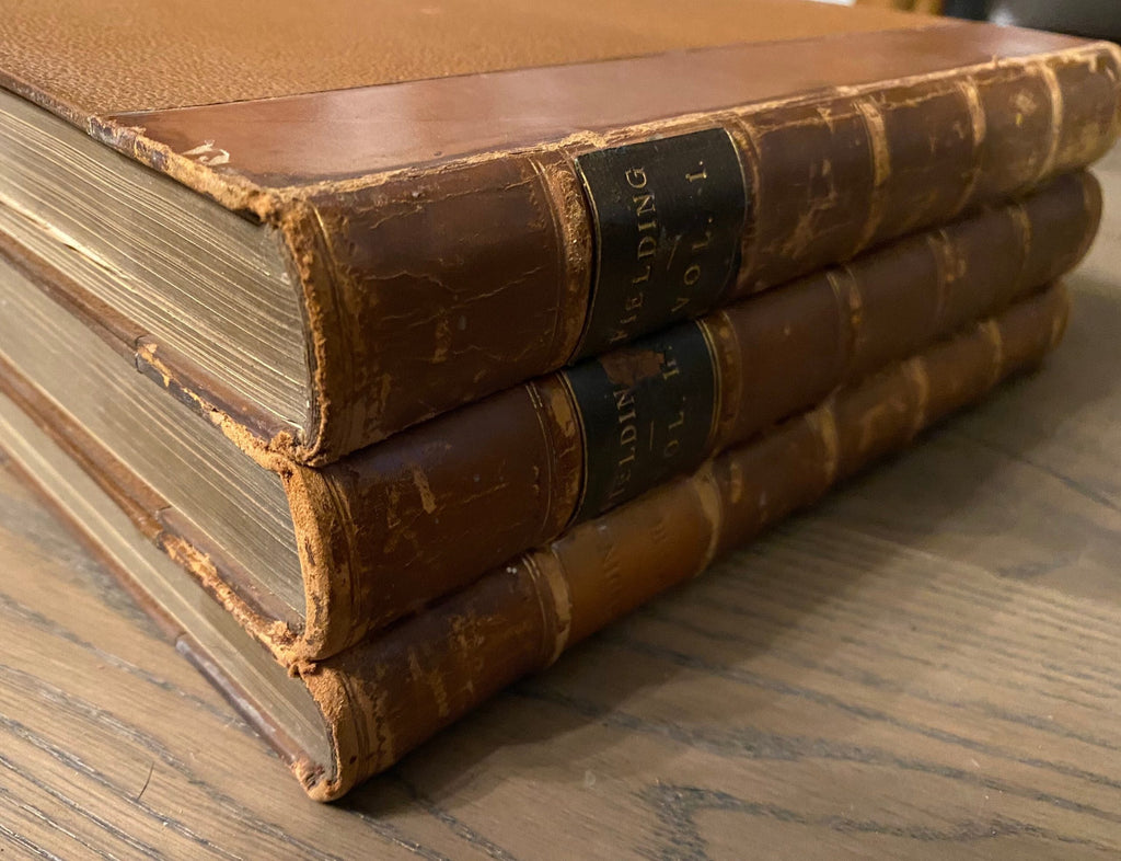 1880s: The Complete Works of Henry Fielding, in 3 volumes, with Thomas Roscoe and George Cruikshank