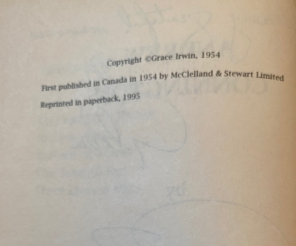 SIGNED: Andrew Connington, by Grace Irwin, 1995