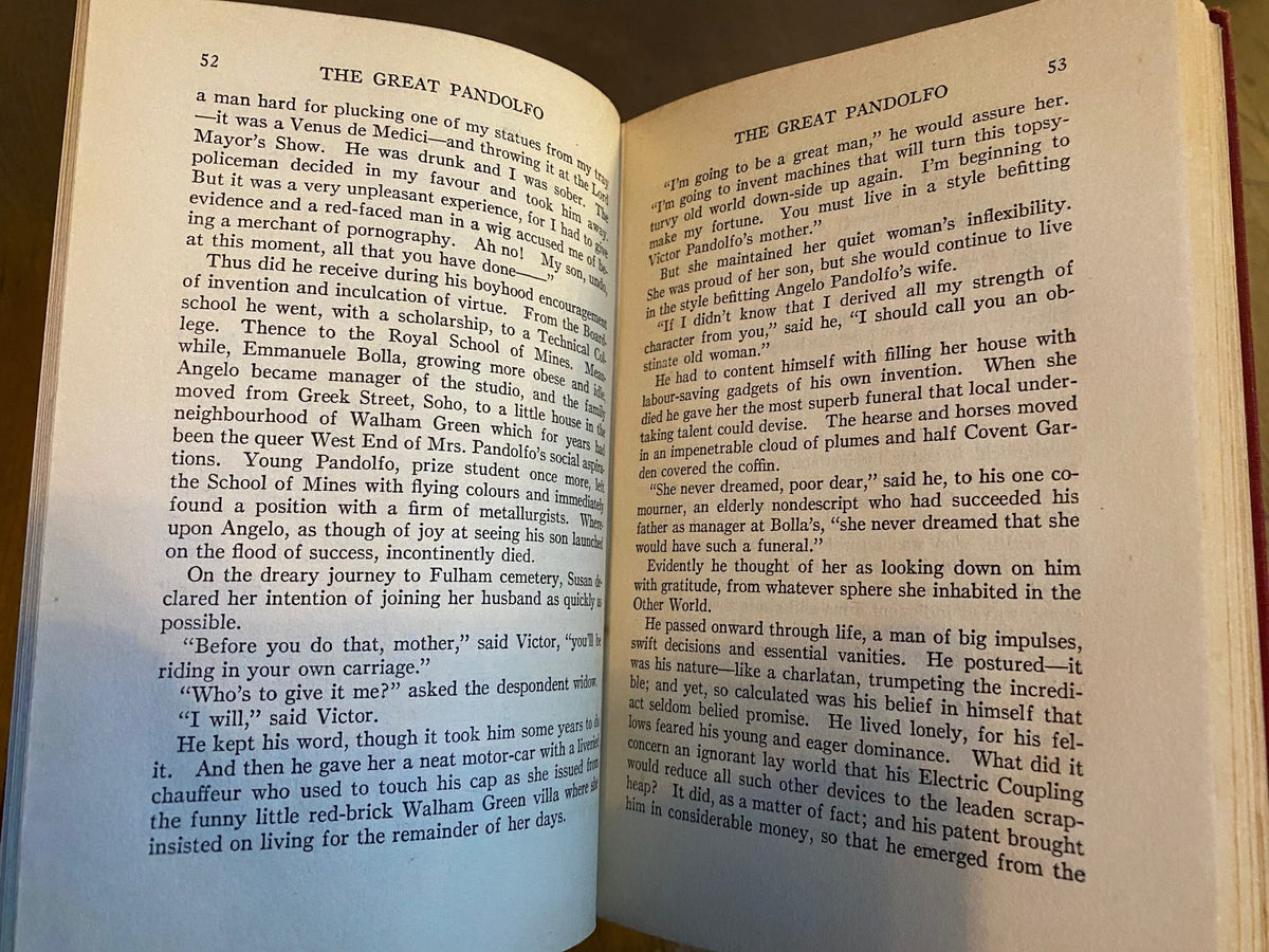 1925: The Great Pandolfo, by William J. Locke