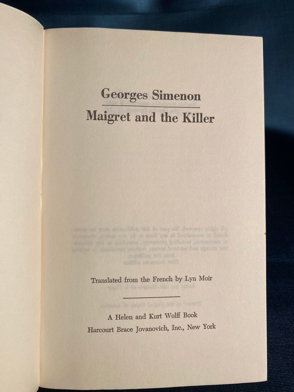 1969: Maigret and the Killer, by Georges Simenon