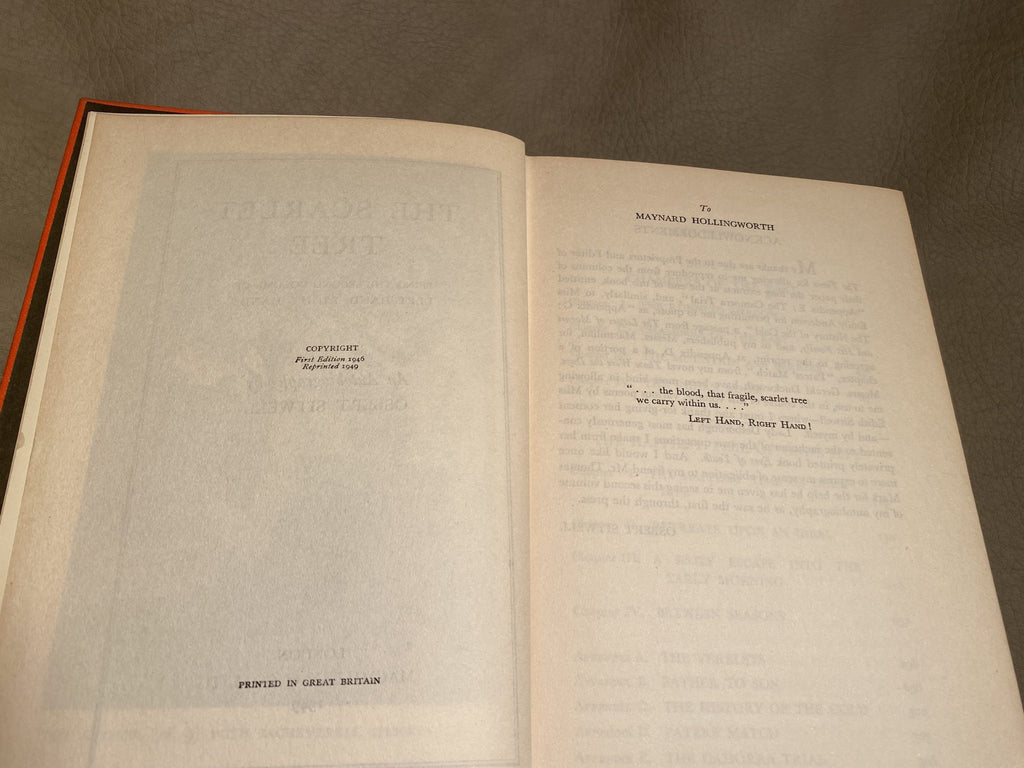 1949: The Scarlet Tree Being the Second Volume of Left Hand, Right Hand! An Autobiography of Osbert Sitwell