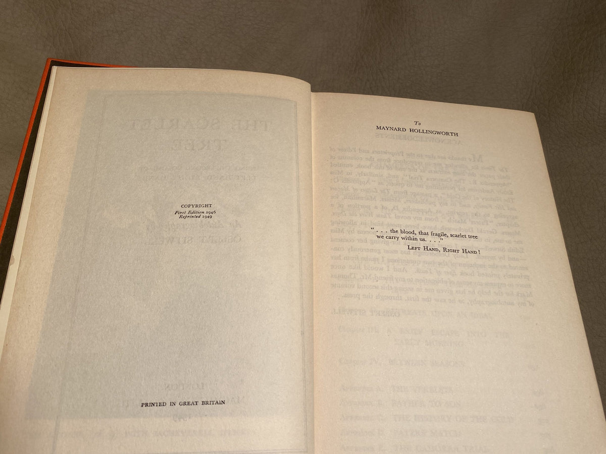 1949: The Scarlet Tree Being the Second Volume of Left Hand, Right Hand! An Autobiography of Osbert Sitwell