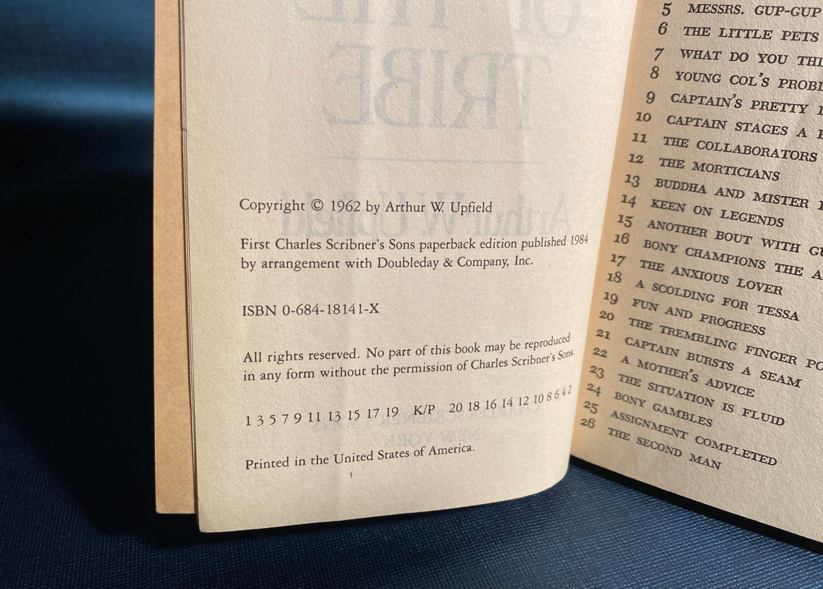 1984 The Will of the Tribe: An Inspector Napoleon Bonaparte Mystery, by Arthur W. Upfield, First Paperback Edition