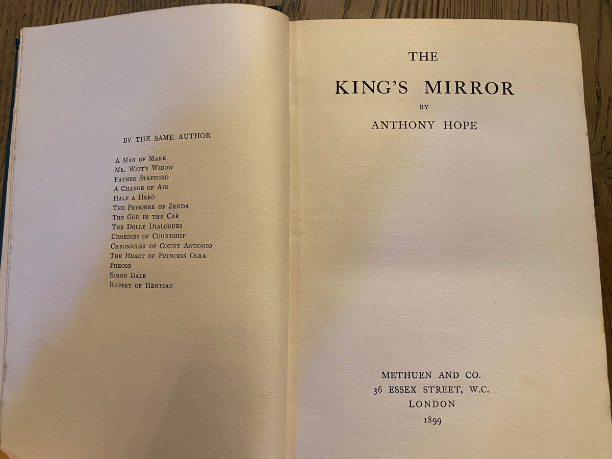 RARE 1899: The King's Mirror, by Anthony Hope