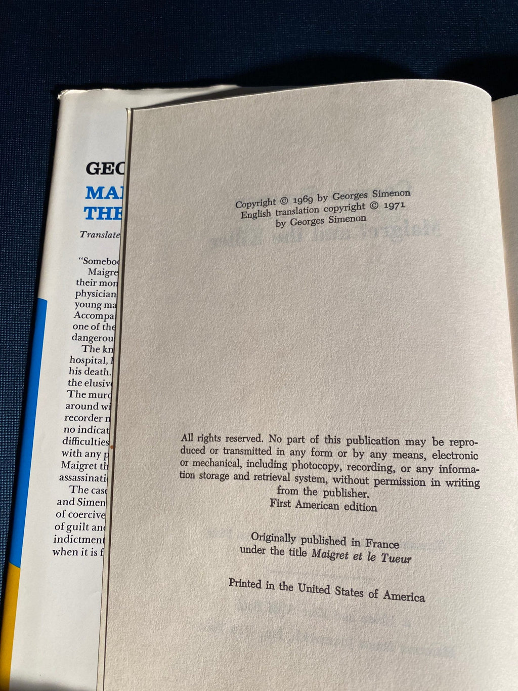 1969: Maigret and the Killer, by Georges Simenon