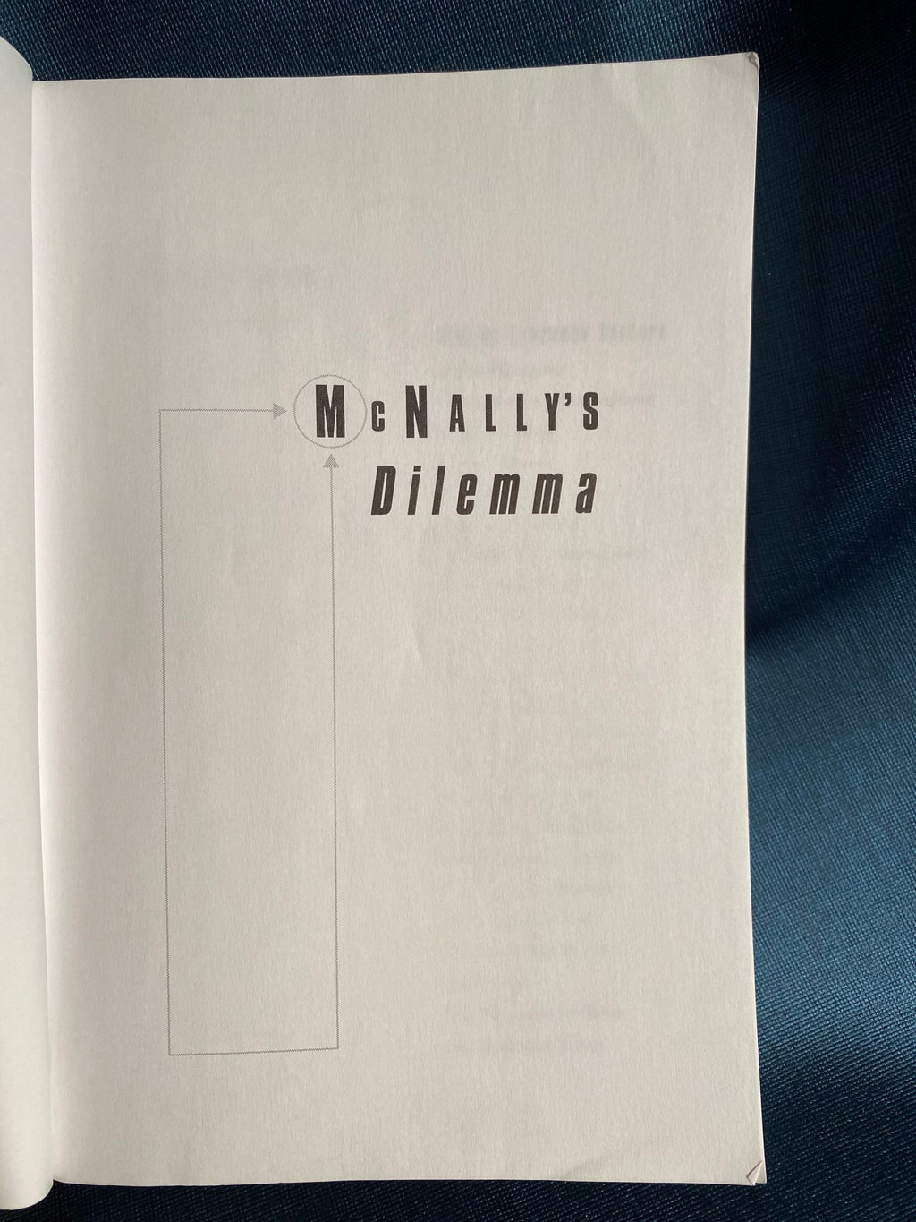 1999 uncorrected proof: McNally's Dilemma, by Lawrence Sanders Limited edition