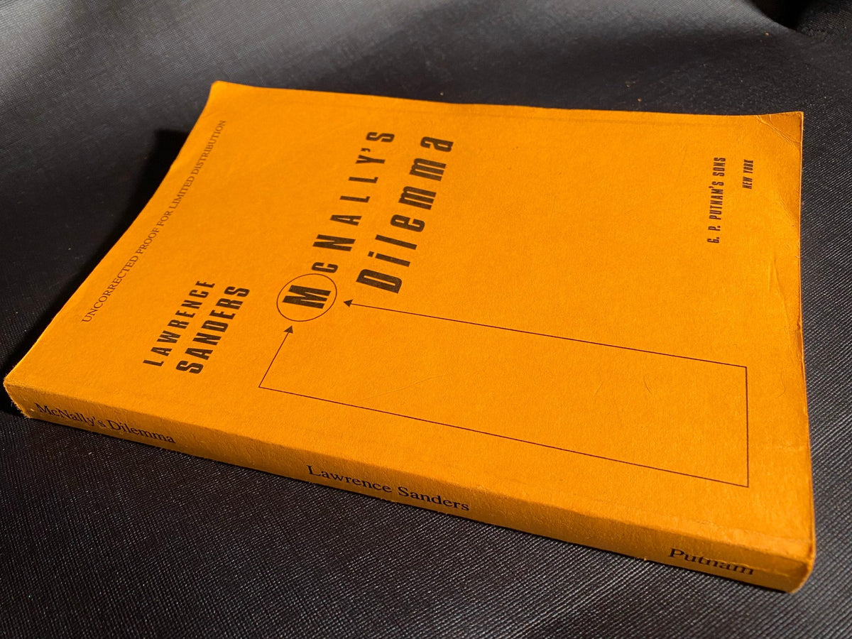 1999 uncorrected proof: McNally's Dilemma, by Lawrence Sanders Limited edition