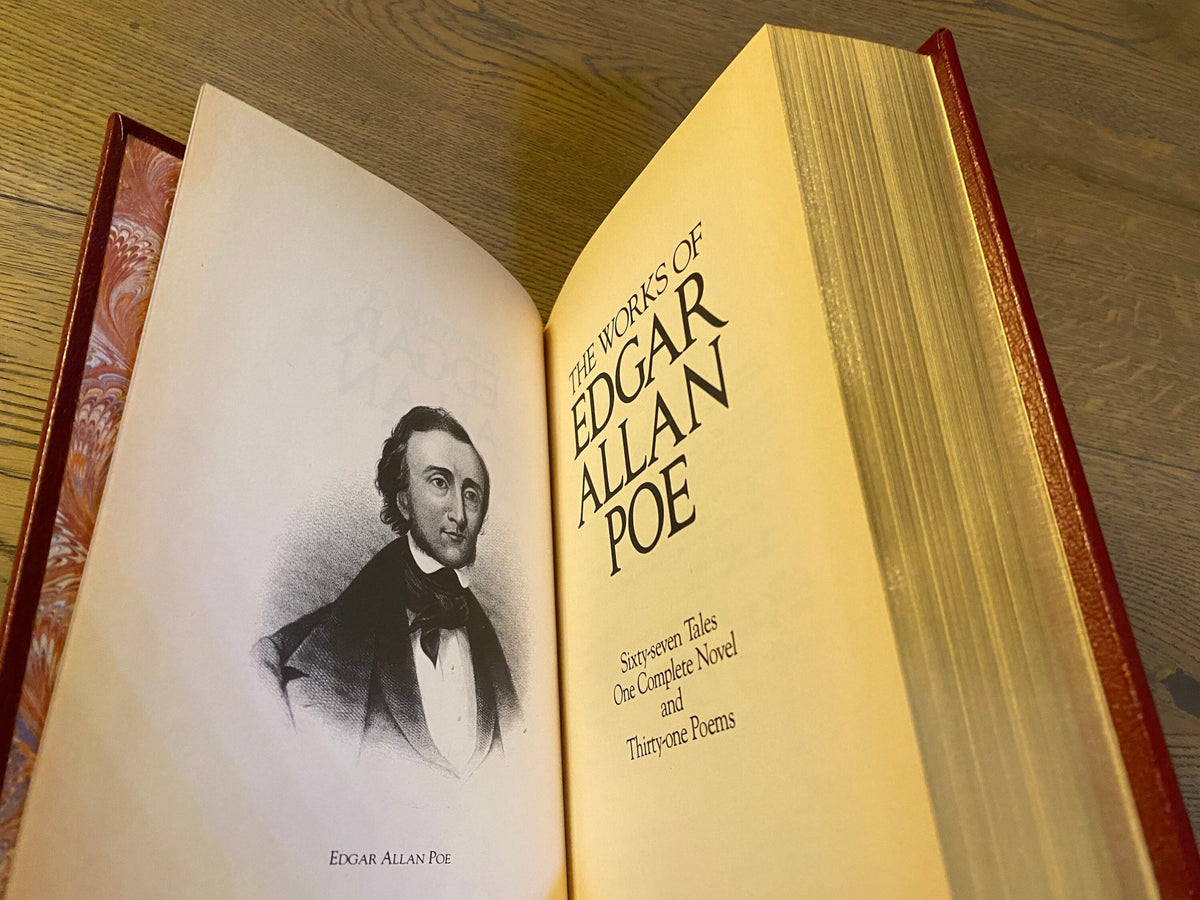 1980s set of 3: H.G. Wells Science Fiction Treasury, Works of Edgar Allan Poe, Mark Twain -  Chatham River Press