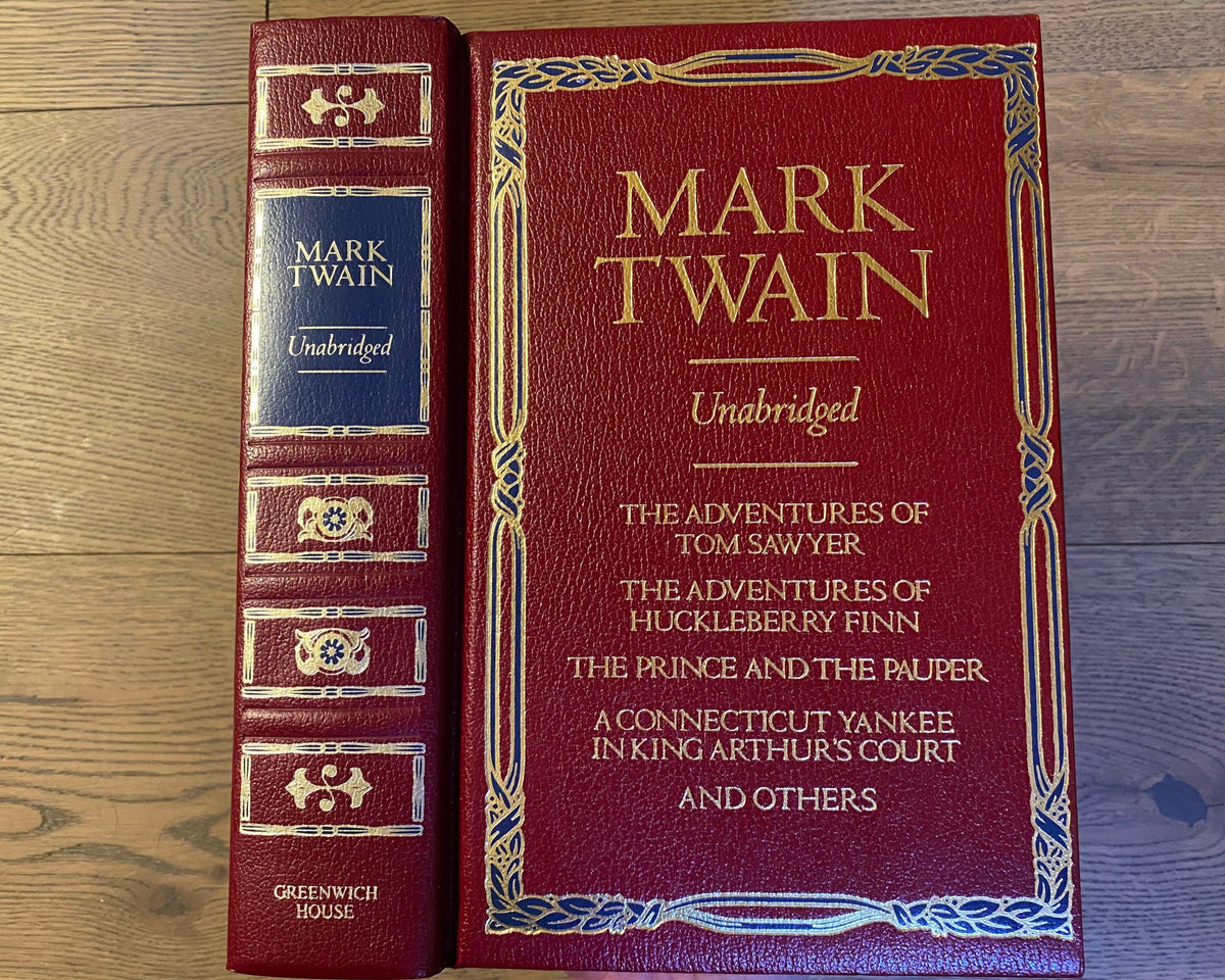 1980s set of 3: H.G. Wells Science Fiction Treasury, Works of Edgar Allan Poe, Mark Twain -  Chatham River Press