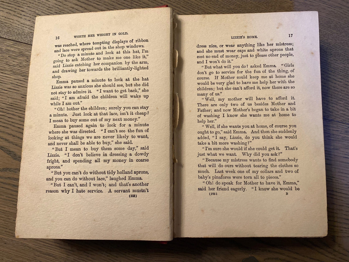 1900s: A Gypsy Against Her Will, or Worth Her Weight in Gold, by Emma Leslie