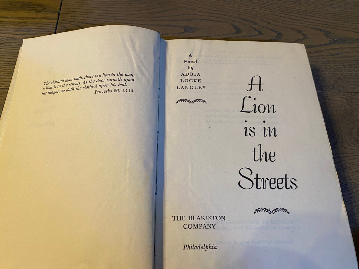 1945: A Lion Is in the Streets, by Adria Locke Langley
