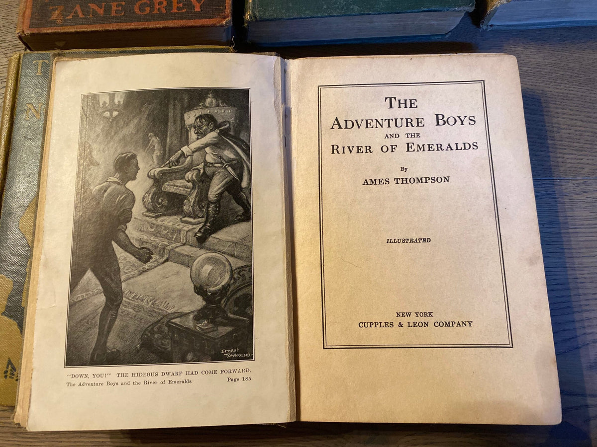 Vintage Book Bundle Early Editions Zane Grey, G. A. Henty, Ralph Connor, Ames Thompson, Frank Gree Patchin