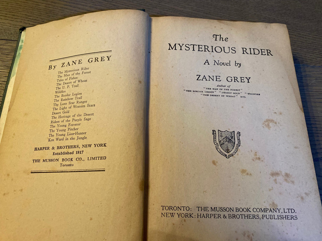 Vintage Book Bundle Early Editions Zane Grey, G. A. Henty, Ralph Connor, Ames Thompson, Frank Gree Patchin