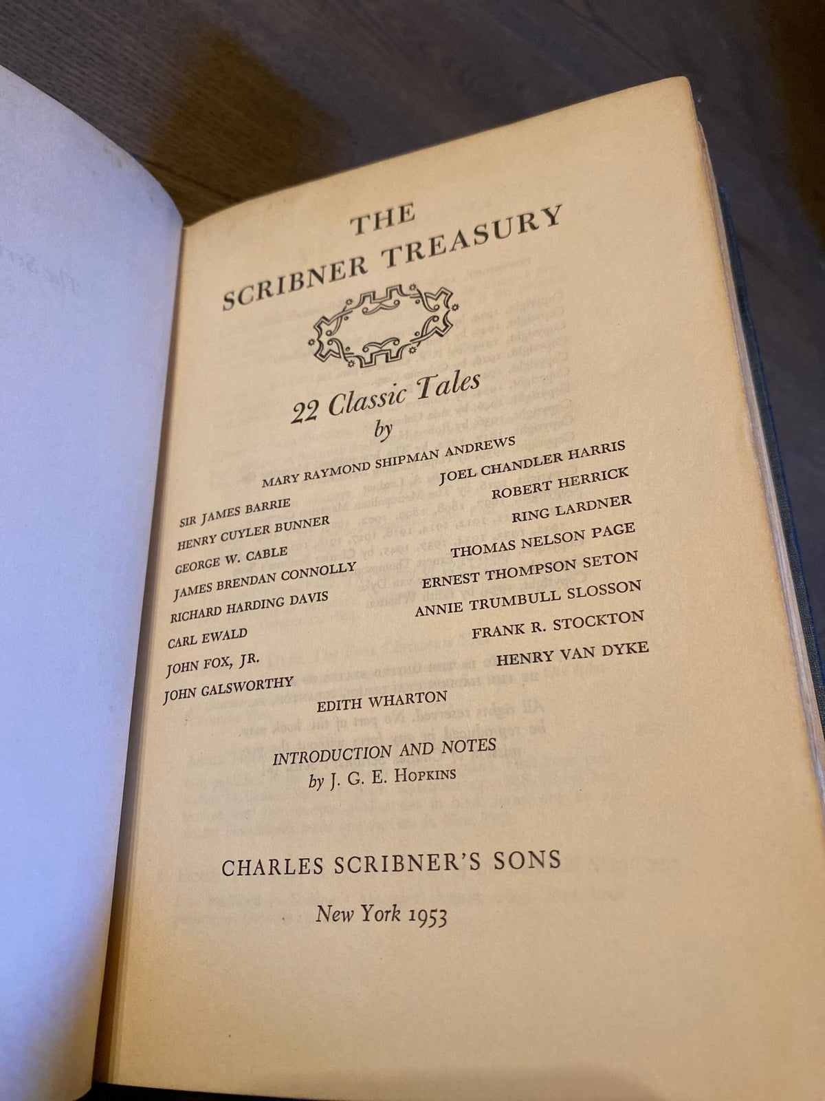 1953 1st ed.: The Scribner Treasury, 22 Classic Tales