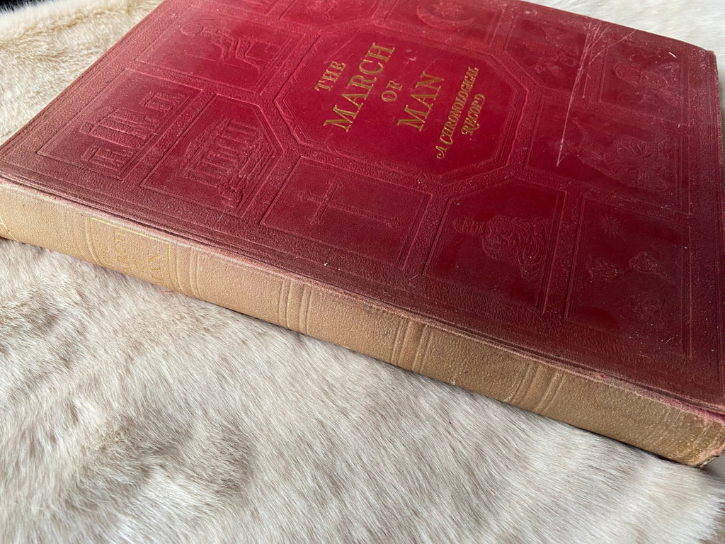 1935 The March of Man: A Chronological Record of Peoples and Events From Prehistoric Times to The Present Day, by Lawren