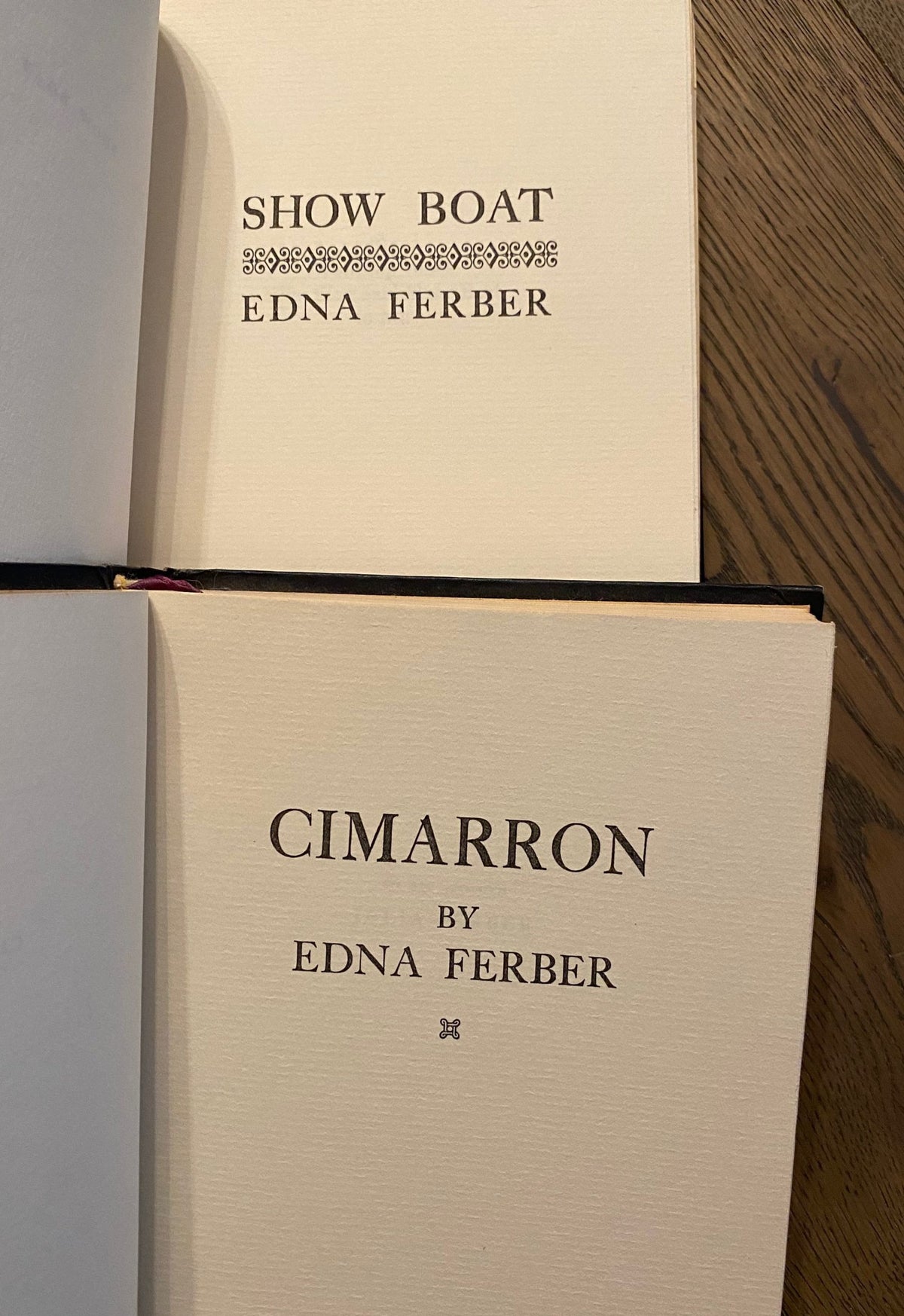 Set of 2: Show Boat, and Cimarron, by Edna Ferber International Collectors Library