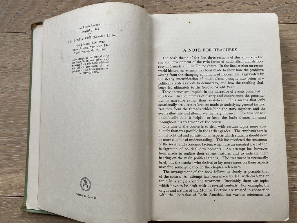 1945: North America and The Modern World, by Edgar McInnis