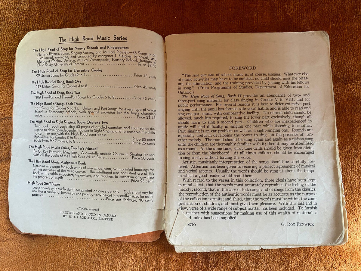 The High Road of Song, Book Two, by Hollis Dann, Robert Foresman, G. Roy Fenwick