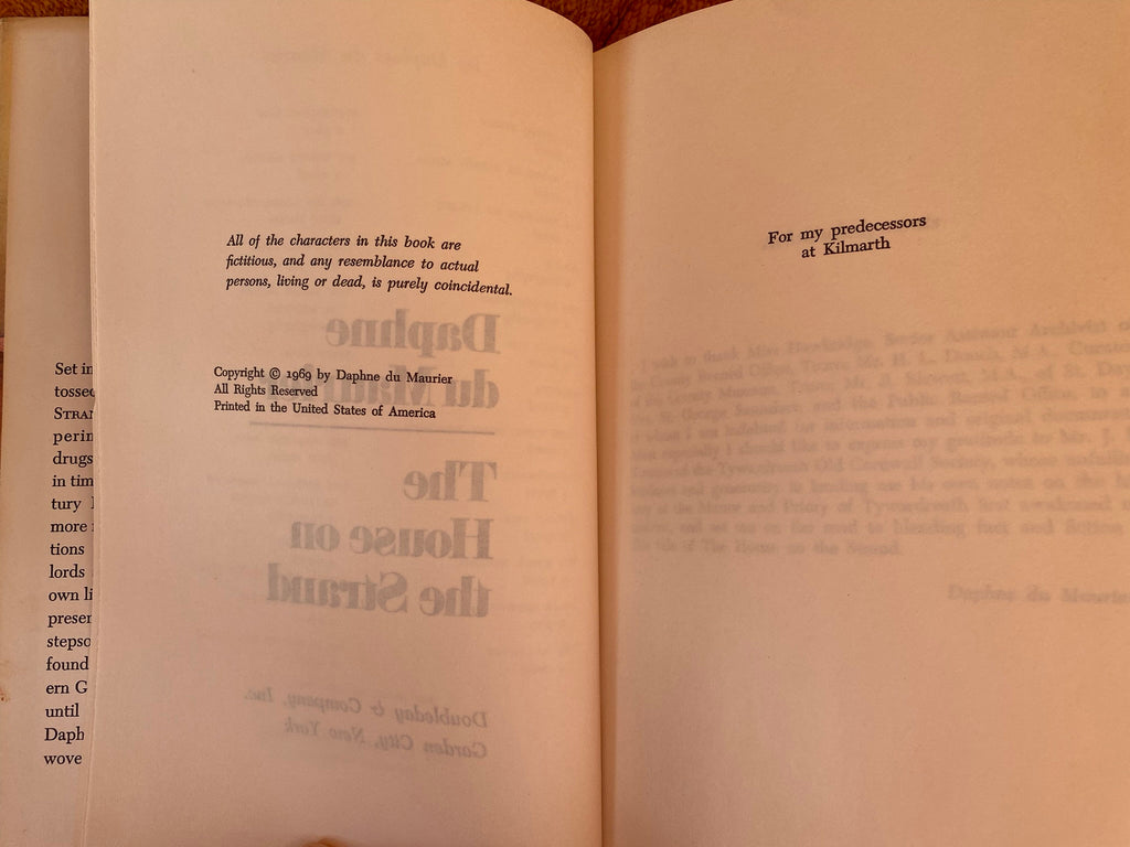 1969: The House on the Strand, by Daphne du Maurier (first ed, book club edition)