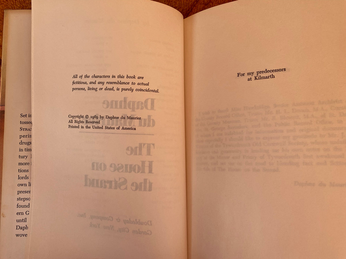 1969: The House on the Strand, by Daphne du Maurier (first ed, book club edition)