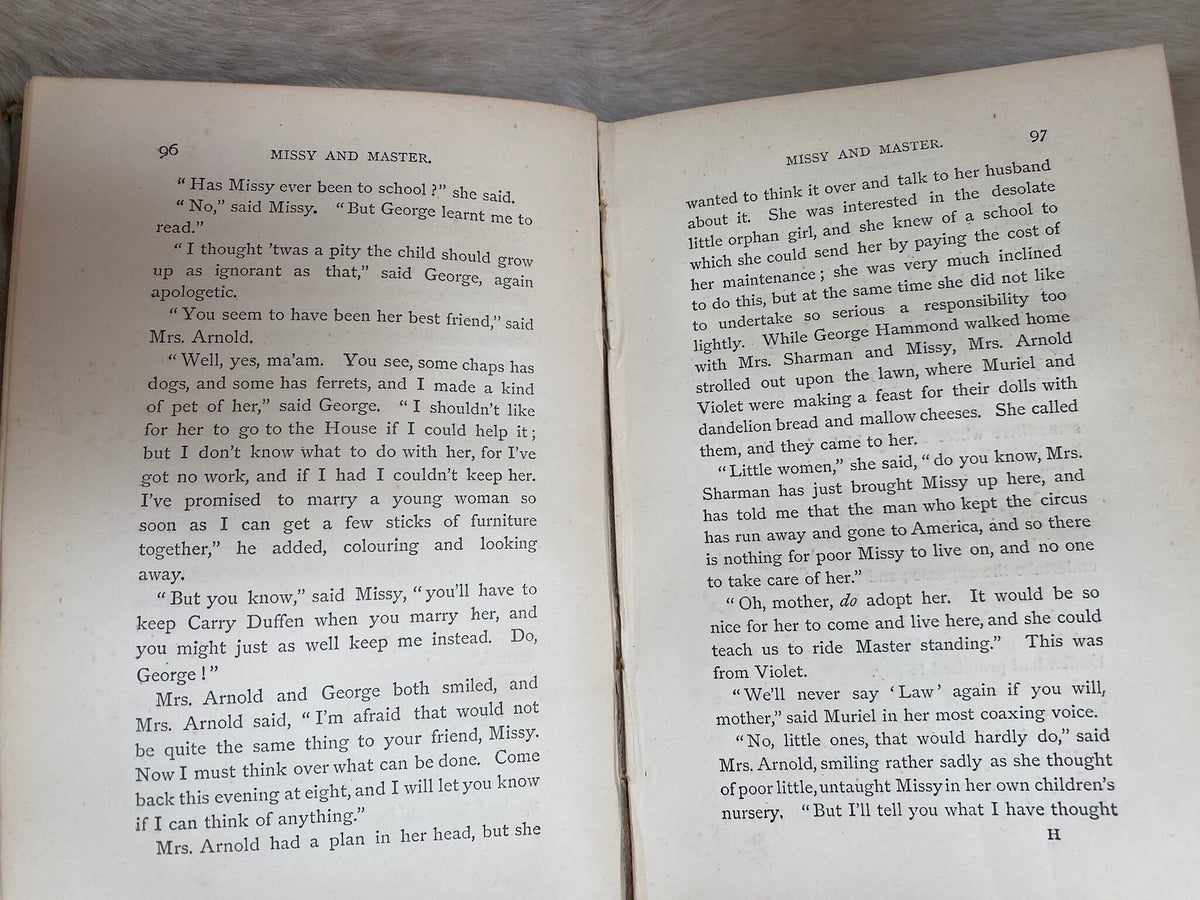 1880s: Missy and Master, a Story for Girls, by M. Bramston