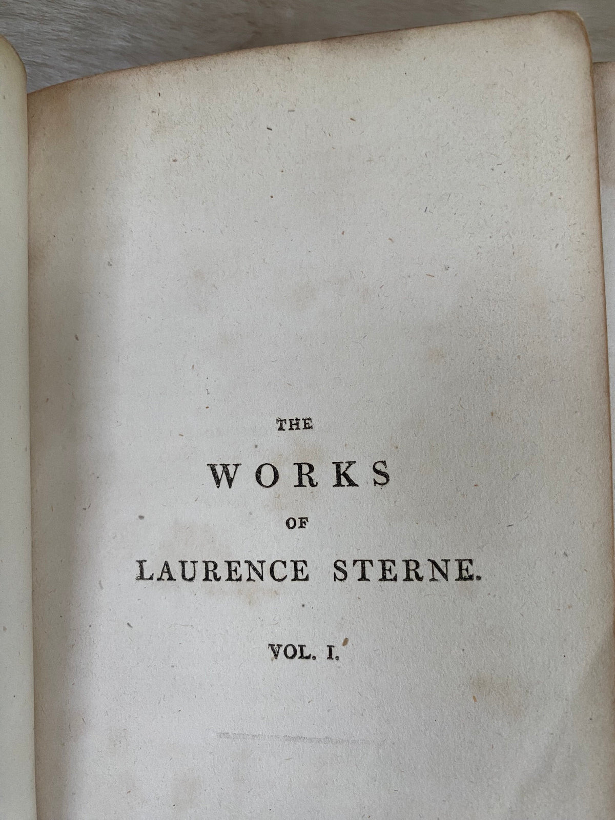 1815 First Edition: Laurence's Sterne's Works, volume I