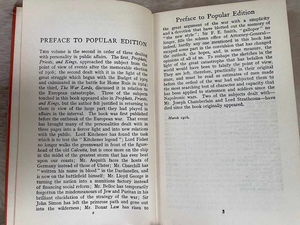 1937: Pillars of Society, by A.G. Gardiner, The Wayfarer's Library