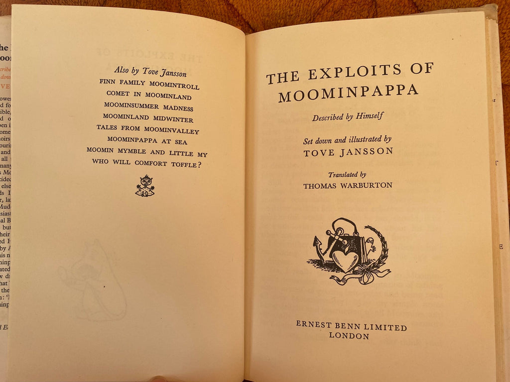 1966 Second Edition: The Exploits of Moominpappa, by Tove Jansson