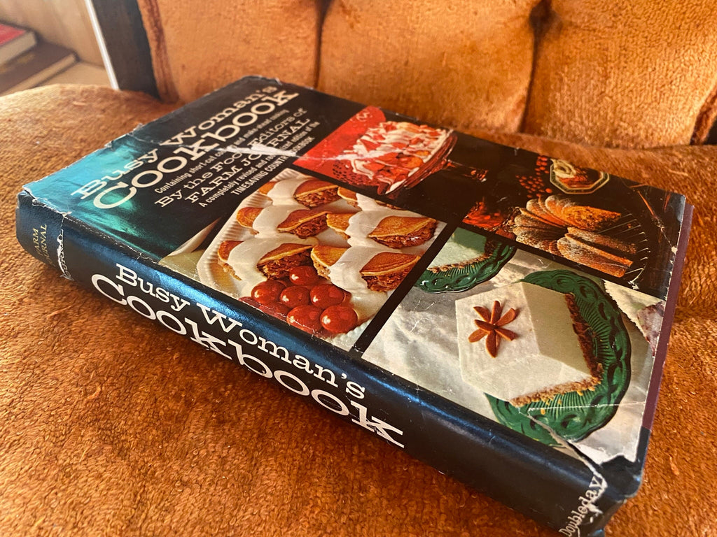 Set of 3 Vintage Cookbooks: Food from Market to Table, Three Meals a Day, Busy Woman's Cookbook