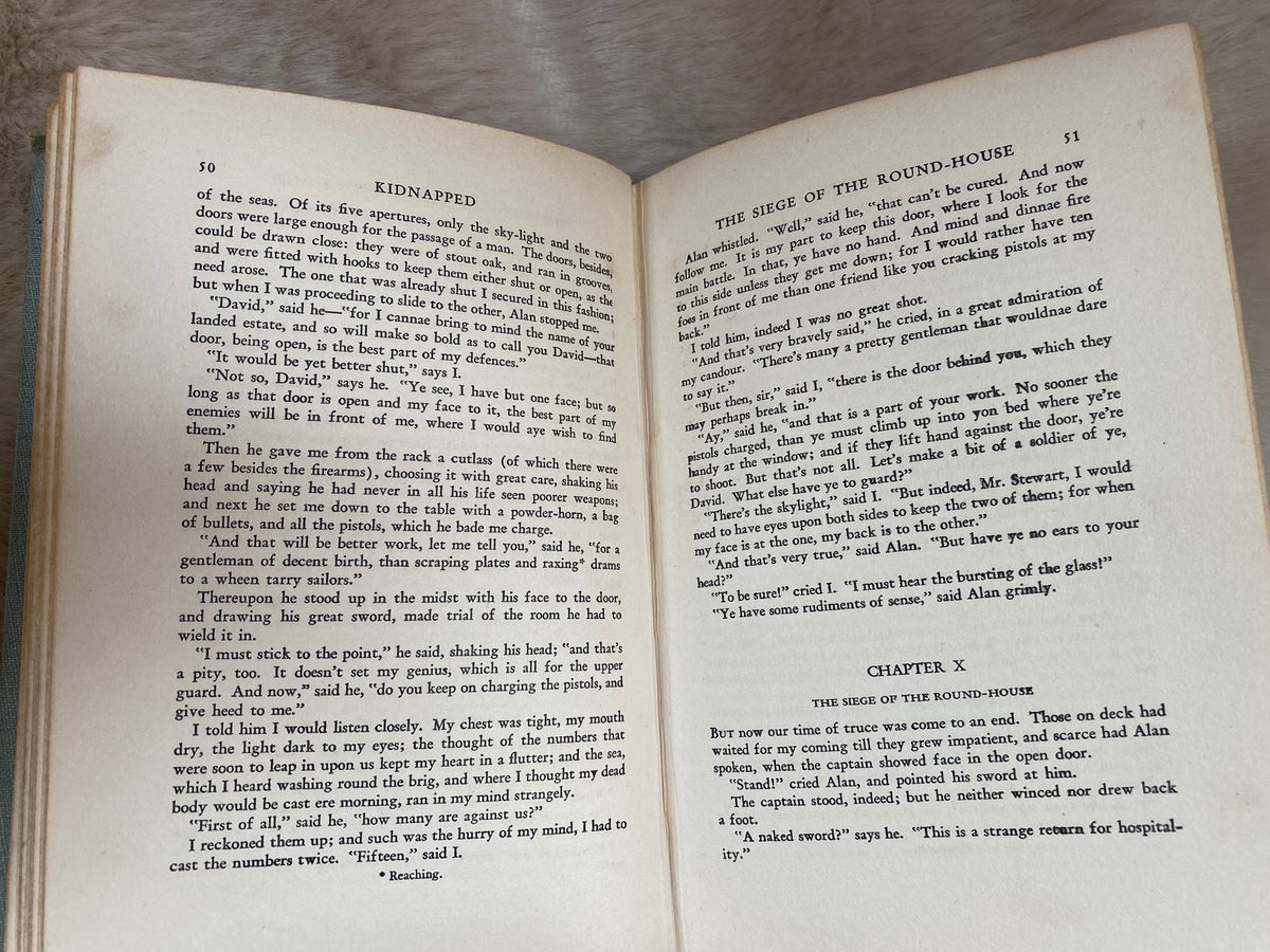 c. 1940s: Kidnapped, by Robert Louis Stevenson, Art-Type Edition