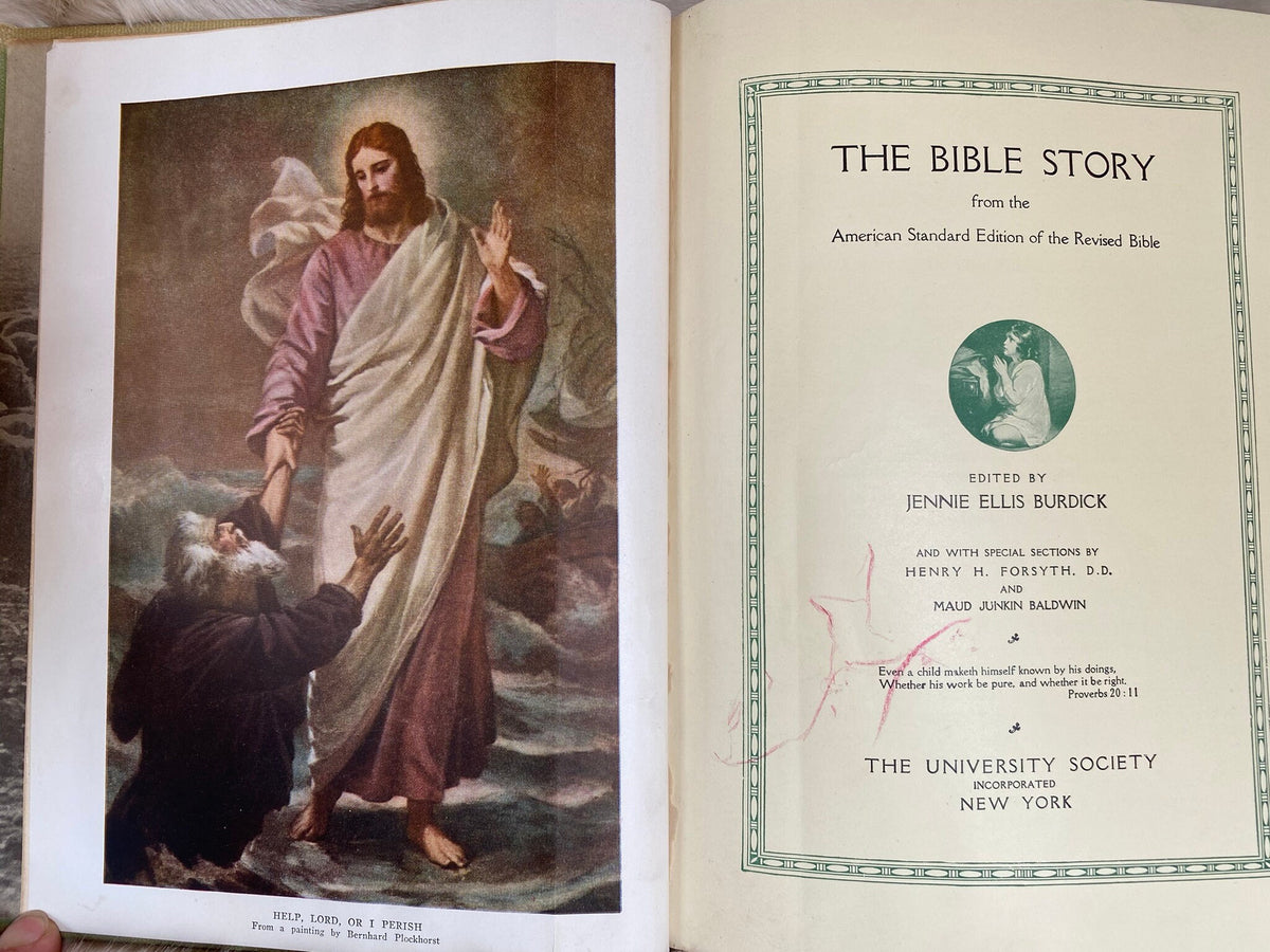 1925: The Bible Story, from the American Standard Edition of the Revised Bible, ed. by Jennie Ellis Burdick