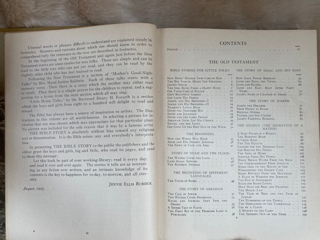 1925: The Bible Story, from the American Standard Edition of the Revised Bible, ed. by Jennie Ellis Burdick