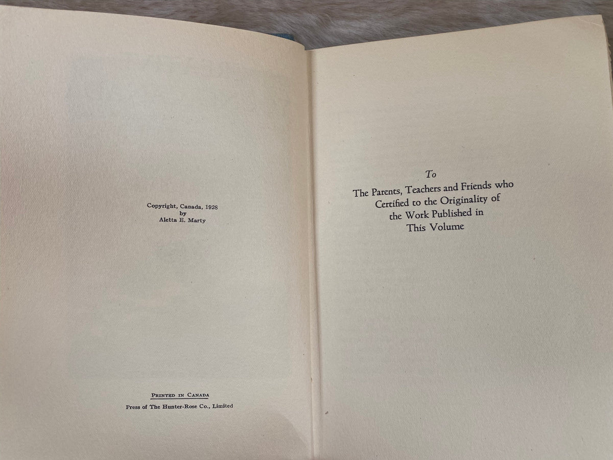 1928 - Creative Young Canada: Collection of Verse, Drawings and Musical Compositions by Young Canadians from Seven to Tw