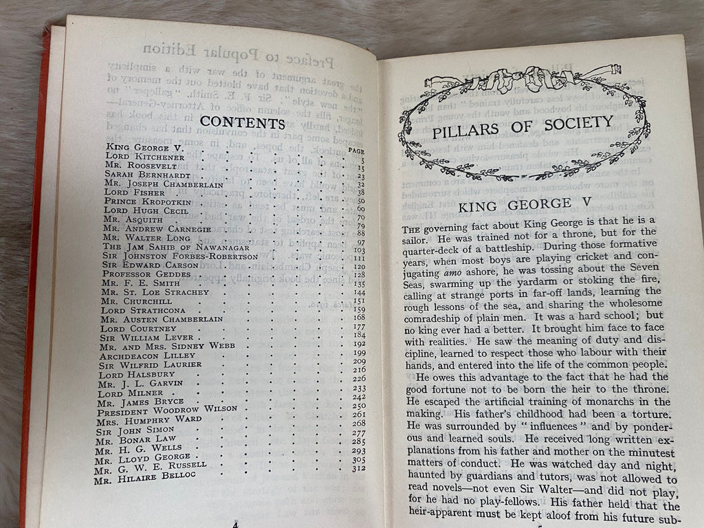 1937: Pillars of Society, by A.G. Gardiner, The Wayfarer's Library