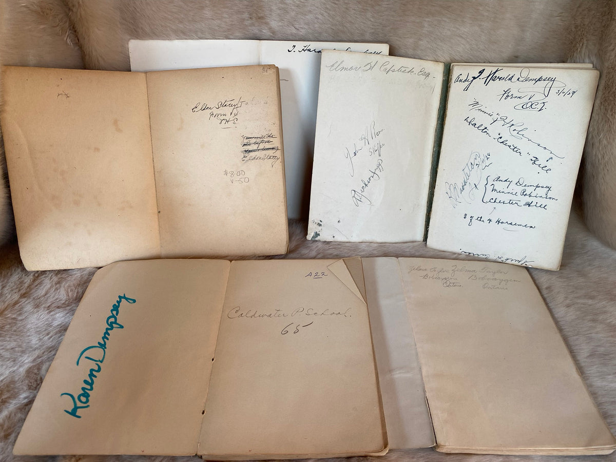 1917 Set of 5: Copp Clarke Literature Series Midsummer's Night Dream, The Tempest, Nine Poems, Four Poems, Goldsmith &am